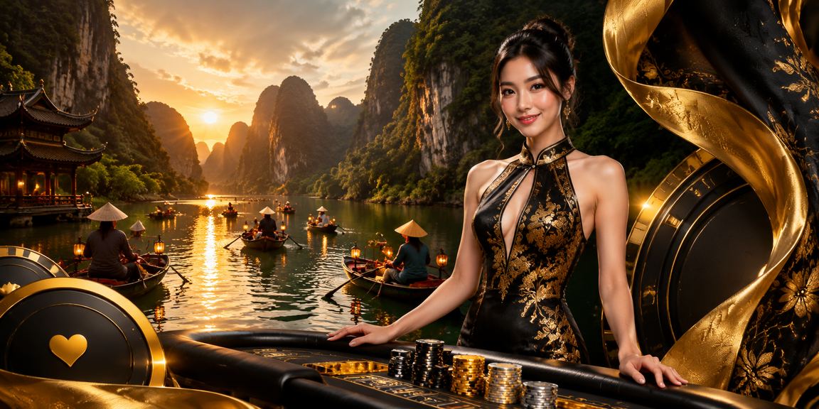 Người dùng mặc áo dài trải nghiệm nền tảng cá cược trực tuyến tại Ninh Bình